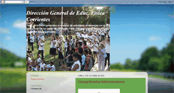 Desktop Screenshot of direcciongeneraldeeducfsicacorrientes.blogspot.com