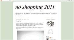 Desktop Screenshot of noshopping2011.blogspot.com