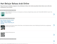 Tablet Screenshot of mari-belajar-bahasa-arab.blogspot.com