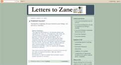 Desktop Screenshot of letterstozane.blogspot.com