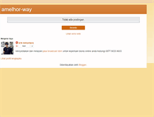 Tablet Screenshot of amelhor-way.blogspot.com