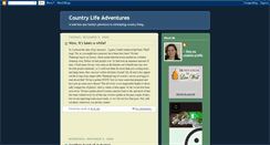 Desktop Screenshot of countrylifeadventures.blogspot.com