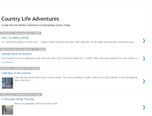 Tablet Screenshot of countrylifeadventures.blogspot.com
