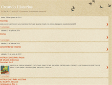 Tablet Screenshot of creandohistorias-patito.blogspot.com
