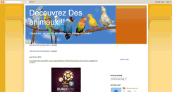 Desktop Screenshot of decouvre-animaux.blogspot.com