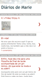 Mobile Screenshot of diariosdemarie.blogspot.com