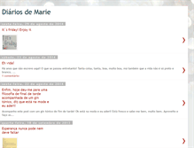 Tablet Screenshot of diariosdemarie.blogspot.com