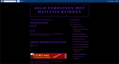 Desktop Screenshot of geldverdienenmetmailtjesklikken.blogspot.com