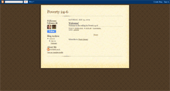 Desktop Screenshot of poverty24-6.blogspot.com