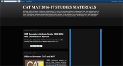 Desktop Screenshot of catmatstudymaterial.blogspot.com