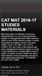 Mobile Screenshot of catmatstudymaterial.blogspot.com