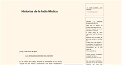 Desktop Screenshot of historiasdelaindiamistica.blogspot.com