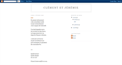Desktop Screenshot of clementetjeremie.blogspot.com