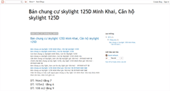 Desktop Screenshot of chungcuskylight-skylight.blogspot.com