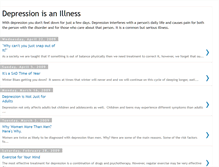 Tablet Screenshot of depressionisanillness.blogspot.com