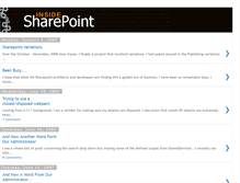 Tablet Screenshot of insidesharepoint.blogspot.com