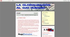 Desktop Screenshot of laglobalizacionalojohumano.blogspot.com