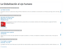 Tablet Screenshot of laglobalizacionalojohumano.blogspot.com