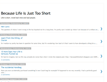 Tablet Screenshot of becauselifeisshort.blogspot.com
