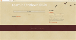 Desktop Screenshot of learningwithoutlimits.blogspot.com