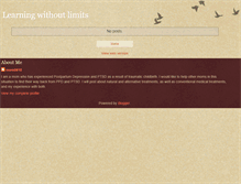 Tablet Screenshot of learningwithoutlimits.blogspot.com