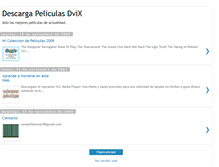 Tablet Screenshot of descargapeliculasdivx.blogspot.com
