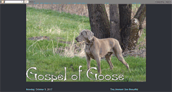 Desktop Screenshot of gospelofgoose.blogspot.com