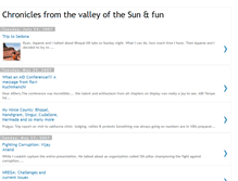 Tablet Screenshot of chroniclesfromthevalleyofthesunandfun.blogspot.com