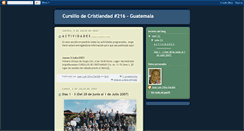 Desktop Screenshot of cursillodecristiandad216guatemala.blogspot.com