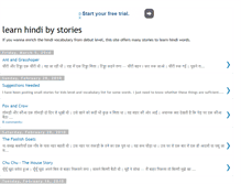 Tablet Screenshot of learnhindi-bystories.blogspot.com