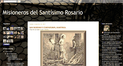 Desktop Screenshot of misionerosdelsantisimorosario.blogspot.com