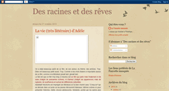 Desktop Screenshot of desracinesetdesreves.blogspot.com