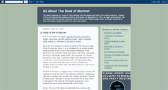 Desktop Screenshot of aboutthebookofmormon.blogspot.com