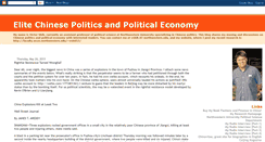 Desktop Screenshot of chinesepolitics.blogspot.com