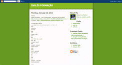 Desktop Screenshot of inglesformacao.blogspot.com