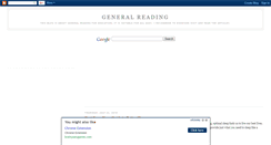 Desktop Screenshot of gen-reading.blogspot.com