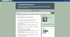 Desktop Screenshot of gezondheidsmanagement.blogspot.com