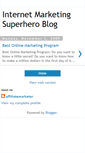 Mobile Screenshot of imsuperhero-affiliatemarketer.blogspot.com