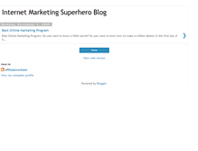 Tablet Screenshot of imsuperhero-affiliatemarketer.blogspot.com