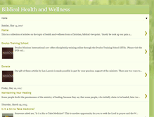 Tablet Screenshot of biblicalwellness.blogspot.com