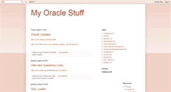 Desktop Screenshot of my-oracle-stuff.blogspot.com