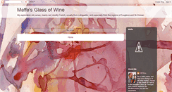 Desktop Screenshot of maffesglassofwine.blogspot.com