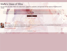 Tablet Screenshot of maffesglassofwine.blogspot.com