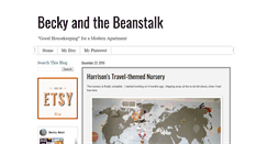 Desktop Screenshot of beckyandthebeanstalk.blogspot.com