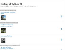 Tablet Screenshot of ecologyofcultureri.blogspot.com