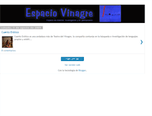 Tablet Screenshot of espaciovinagre.blogspot.com