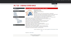 Desktop Screenshot of iplt20-chennaisuperkings.blogspot.com