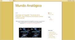 Desktop Screenshot of mundoanalogico.blogspot.com