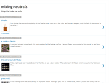 Tablet Screenshot of mixingneutrals.blogspot.com