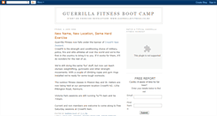 Desktop Screenshot of guerrillafitnessbootcamp.blogspot.com